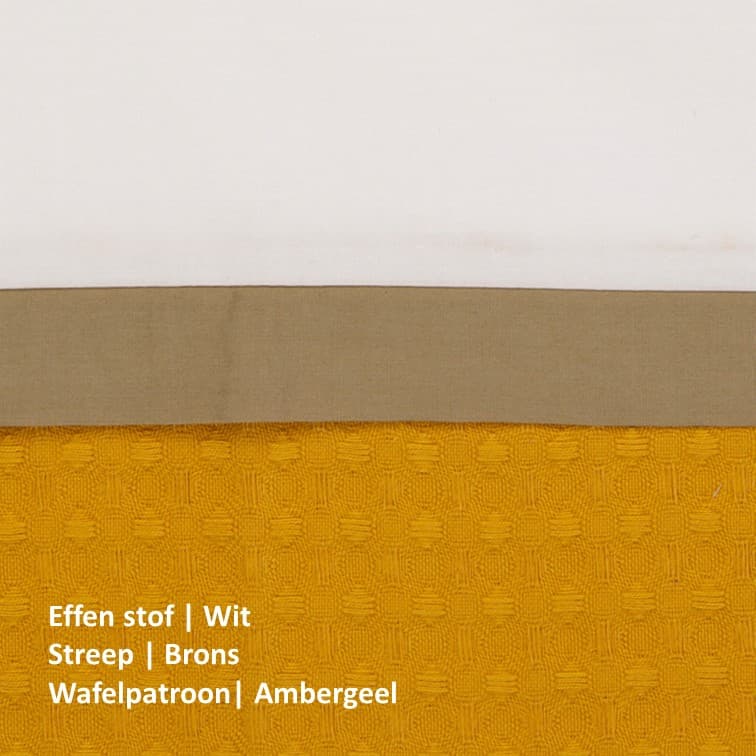 Dommelin Kussenslopen Bari Ambergeel (546) 60 x 70 cm (set 2 stuks)