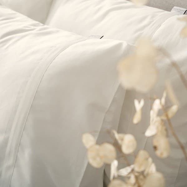 Town Country Kussensloop Boston Satijn Off White - 60 x 70 cm